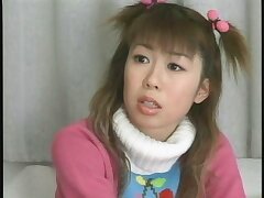 Japanese slut sucking this monster red dog cock
