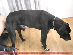 Sweet cute teen gets fucked by huge doggy cock